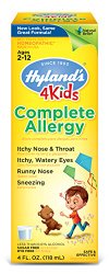 Hyland’s 4 Kids Complete Allergy Relief Syrup, Natural Indoor and Outdoor Allergy Relief, 4 Ounce