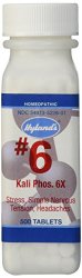 Hyland’s Cell Salts #6 Kali Phosphoricum 6X Tablets, Natural Homeopathic Relief of Stress, Simple Nervous Tension, Headaches, 500 Count