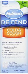 Hyland’s Defend Cold & Cough Relief Liquid, Natural Alcohol-Free Formula, 8 Ounce