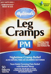 Hyland’s Night Time Leg Cramps PM Tablets, Natural Cramp Pain Relief with Restful Sleep, 50 Count