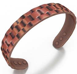 ON SALE Heavyweight Pure Copper Magnetic Bracelet for Arthritis Mens. Earth Therapy Magnet Jewelry