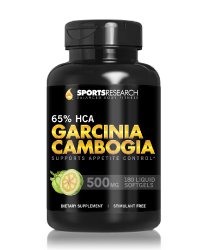 Pure Garcinia Cambogia Extract with 65% HCA; Made In USA; Infused with Coconut Oil for better Absorption; 180 liquid softgels.