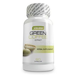 Pure Green Coffee Bean Extract 800mg Extra Strength Formula in 60 Vegetable Capsules. Best Known for Weight Loss & Fulltime Energy