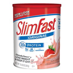 Slim Fast Original, Meal Replacement Shake Mix, Strawberries and Cream, 12.83 Ounce