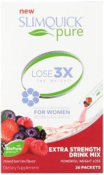 SLIMQUICK Pure Weight Loss Extra Strength Mixed Berry Drink Mix- 26 count