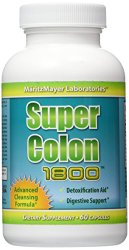 Super Colon 1800 Max Strength Weight Loss Detox Cleanse All Natural with Acai Fruit and Fennel Seeds1 Bottle 60 Capsules Per Bottle
