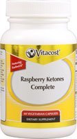 Vitacost Raspberry Ketones Complete (250 mg) Featuring Razberi-K with Green Coffee Bean and Green Tea — 60 Vegetarian Capsules