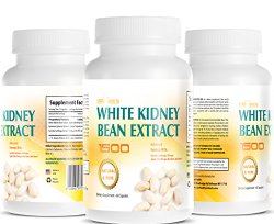 White Kidney Bean Extract -1500 Extreme Natural and Pure Carb Blocker – Appetite Surpressant – Advance formula Garcina Cambogia Apple Cider Vingar Chitosan and more – 100% Satisfaction Guarantee –