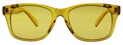 Yellow Color Therapy Glasses, Classic Style, Poker Sunglasses