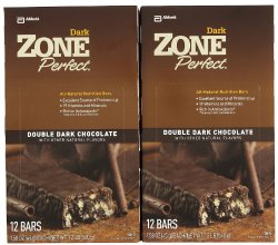 Zone Perfect Nutrition Bars – Double Dark Chocolate – 12 ct – 2 pk
