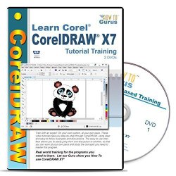 Corel Draw CorelDRAW X7 Tutorial Training on 2 DVDs