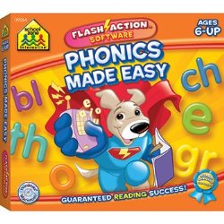 School Zone Publishing SZP09064 Phonics Made Easy Flash Action Software