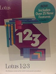 Vintage 1991 1992 Lotus 1-2-3 Release 1.1 for Windows 3.0, 3.1 or Higher – 3.5 Inch Disk Media – IBM PC or Compatible 286 and Higher