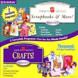 American Greetings Crafts! and Scrapbooks & More! 7.0 – XP Compatible (Jewel Case)