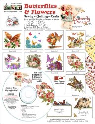 ScrapSMART – Butterflies & Flowers CD Collection – Jpeg & PDF Files (CDBFC62)