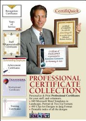ScrapSMART – CertifiQuick – Professional Certificate – Software Collection – Jpeg & Microsoft Word files for Mac [Download]