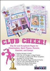 ScrapSMART Club Cheer Software Clip Art and Scrapbook Pages for Cheerleaders, Spirit Teams, Parents, Coaches, and Camps [Download]