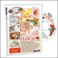 ScrapSMART – Floral Vintage Collection: Cards, Envelopes, Tags, Seals, & More – CDFL25