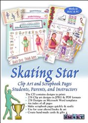 ScrapSMART Skating Star Software with Clip Art and Scrapbook Pages. For Students, Parents, and Instructors [Download]