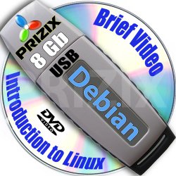Debian 8 on 8gb USB Flash and Complete 3-disks DVD Installation and Reference Set, 32 and 64-bit