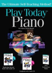 Hal Leonard 702997 Play Piano Today Complete Kit with Method Book/CD Songbook/CD and DVD – Box-Hang Tab