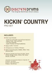 Sonoma Wire Works DDKCPRO Discrete Drums Kickin’ Country Pro Set