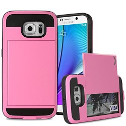 Superstart Pink Shockproof Resistant Hard PC + Soft TPU Rubber Bumper Cover for Samsung Galaxy S4