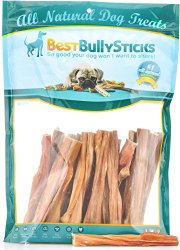 5-6 inch All Natural Junior Bully Sticks (30 Pack) Bladder Sticks Made From the Highest Quality, Free Range, Grass Fed Beef – Hand Inspected & USDA/FDA Approved