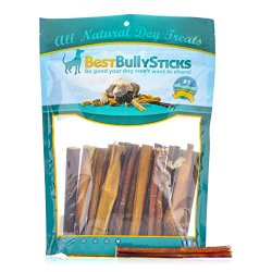 6-inch Odor-Free Angus Bully Sticks by Best Bully Sticks (20 Pack) Made of All Natural, Free Range, Grass Fed Angus Beef – Hand-inspected and USDA/FDA Approved