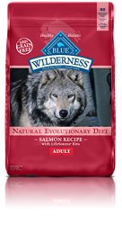 Blue Buffalo Wilderness Grain Free Dry Dog Food, Salmon Recipe, 24-Pound Bag