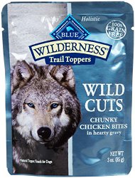 Blue Buffalo Wilderness Trail Toppers Chunky Chicken Bites Dog Food, 24 by 3 oz.