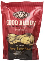Castor & Pollux Good Buddy Peanut Butter Flavored Dog Cookies, 16 Ounce Bags (Pack of 8)