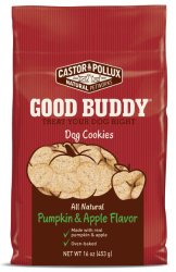 Castor & Pollux Good Buddy Pumpkin and Apple Flavored Dog Cookies, 16 Ounce Bags (Pack of 8)