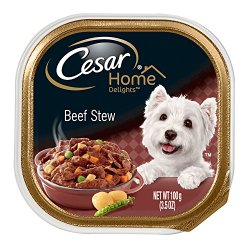 CESAR HOME DELIGHTS Beef Stew Dog Food Trays (Pack of 24)
