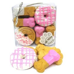 Claudia’s Canine Cuisine Gift Assortment Dog Cookies, 7-Ounce, Pink Passion