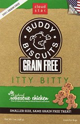 Cloud Star Grain Free Itty Bitty Buddy Biscuits in a Bag, 7-Ounce , Rotisserie Chicken