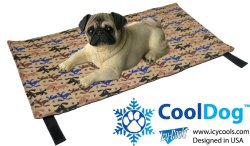 CoolDog Reusable Ice Mat for Keeping Dogs Cool in Summer