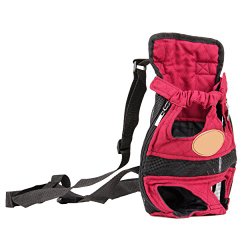 Cue Cue Pet Modernized Travel Red Pet Carrier Backpack (Medium)