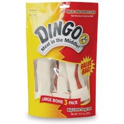 Dingo Rawhide Bone, Large, 3-Count