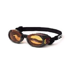 Doggles ILS Small Metallic Flames Frame and Orange Lens