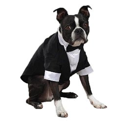 East Side Collection Polyester/Cotton Yappily Ever After Dog Groom Tuxedo, Small, 12-Inch