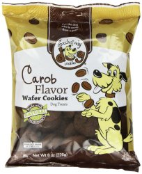 Exclusively Dog Wafer Cookies-Carob Flavor, 8-Ounce Package