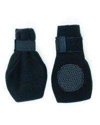 Fashion Pet Lookin Good Arctic Fleece Boots for Dogs, Large, Black