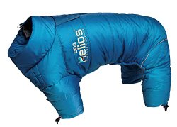 Helios Thunder-crackle Full-Body Waded-Plush Adjustable and 3M Reflective Dog Jacket, Blue Wave, XS