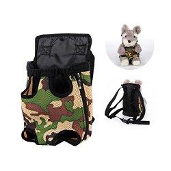 Lovely Baby Front & Back Pack Durable Breathable Comfortable Dog Carrier,Convenient Safe to Travel around Cycling Hiking Shopping Outdoor Activities LY-Carrier001-S