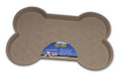 Loving Pets Bella Spill-Proof Pet Mat for Dogs, Small, Tan