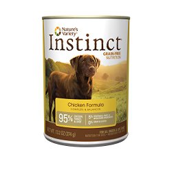 Nature’s Variety Instinct Grain-Free Chicken Formula Canned Dog Food, 13.2 oz. (Case of 12)
