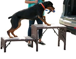 Pet Gear Free-Standing Foldable Pet Stair, Chocolate