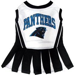 Pets First NFL Carolina Panthers Cheerleader Dress, Small