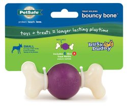 PetSafe Busy Buddy Bouncy Bone Dog Toy, Small